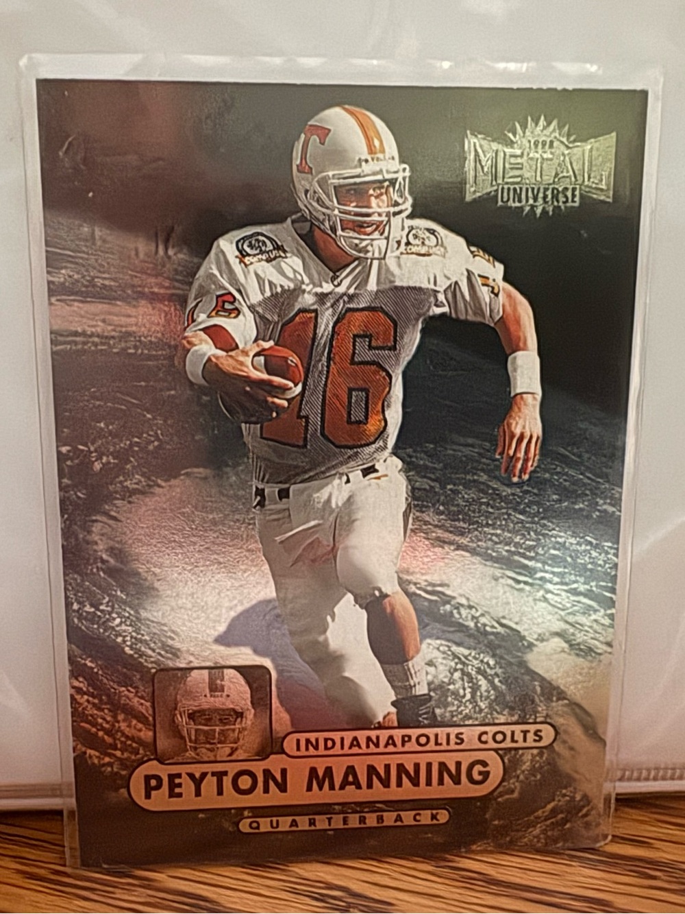 Peyton Manning Metal Universe Football Card